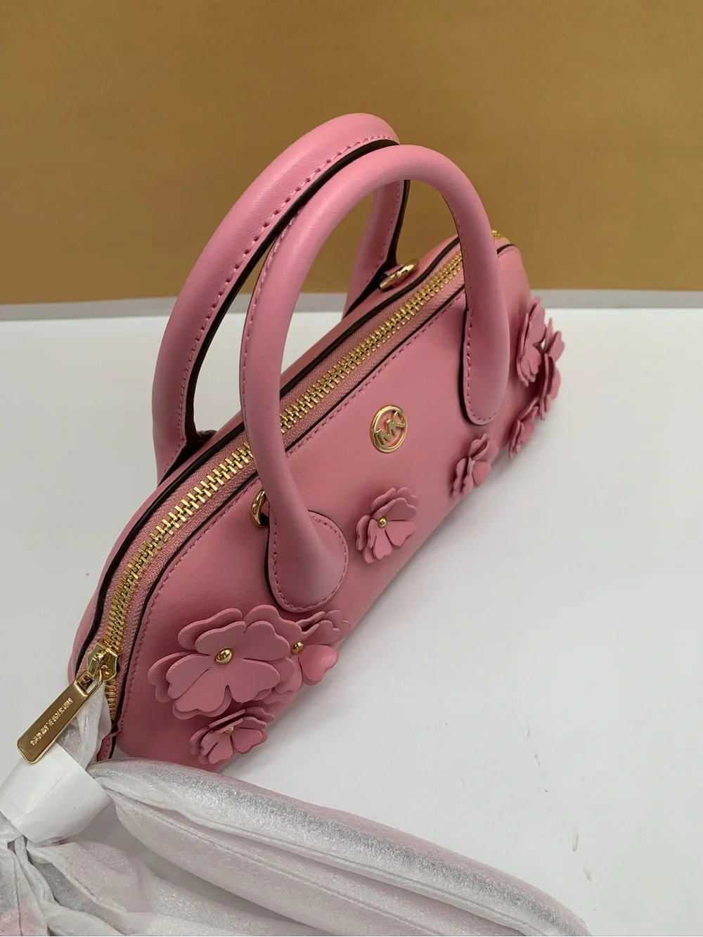 Michael Kors Petra small Cornation Floral Applique Dome Satchel